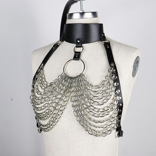BDSM Garter Erotic Chain Restraints Suspenders