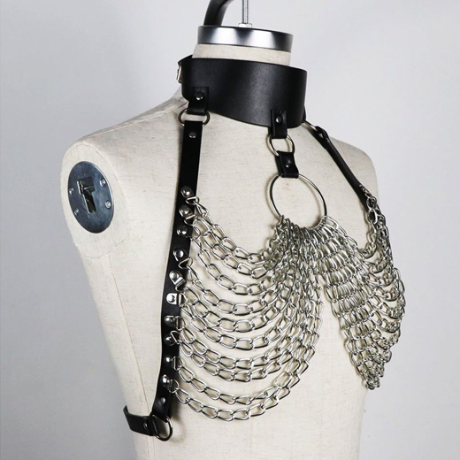 BDSM Garter Erotic Chain Restraints Suspenders