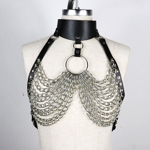 BDSM Garter Erotic Chain Restraints Suspenders