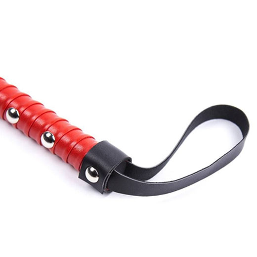 Romantic Leather Flogger Whip with Wrist Loop