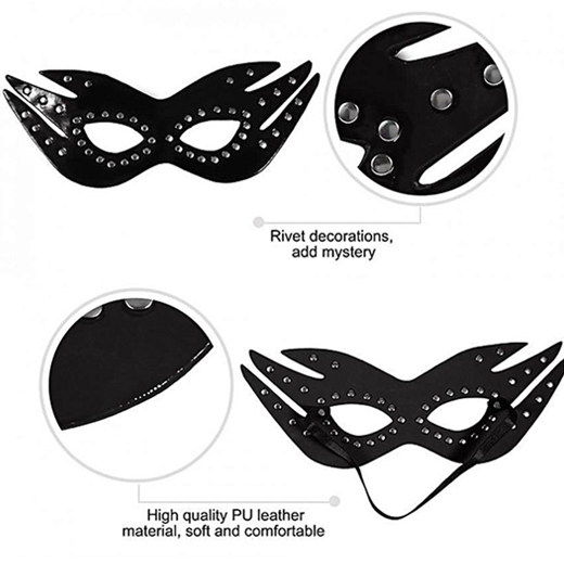 BDSM Leather Cat Eye Mask