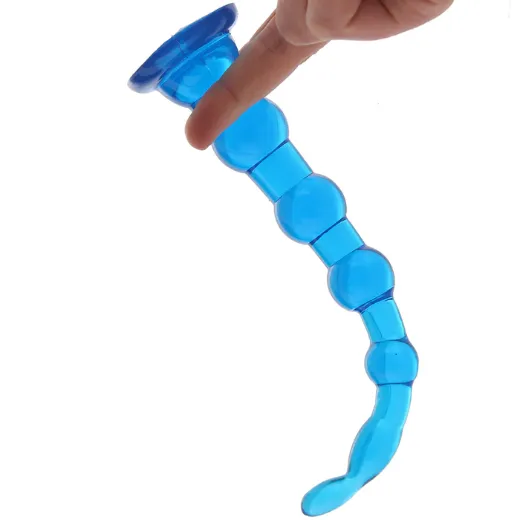 8.5 Inch Anal Beads With Suction Base