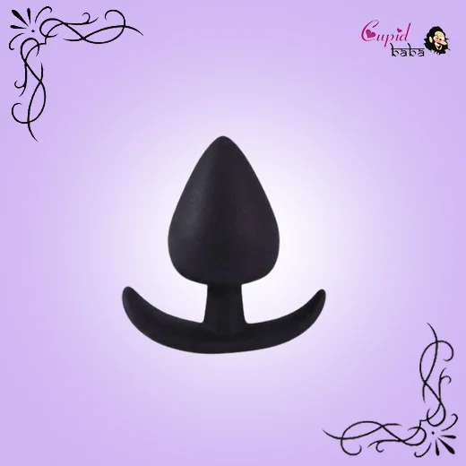 Black Silicone Plug With Anchor Base