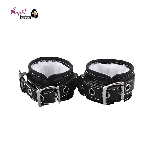 Black and White soft luxury Handcuff
