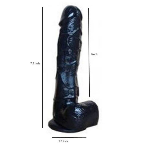 Black 7.5 Inch Realistic Dildo
