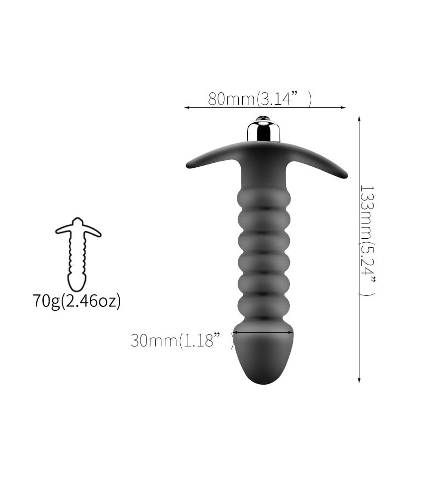 Black Anal Beads Prostate Massager