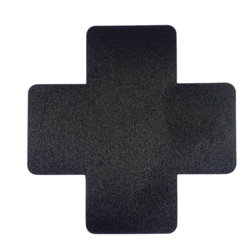 Black Cross leather Nipple Covers