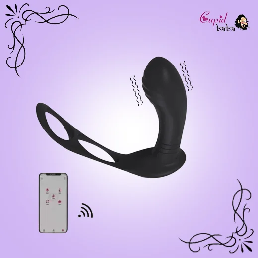 Bluetooth APP Control Prostate Massager With Penis Ring