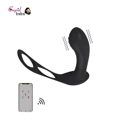 Bluetooth APP Control Prostate Massager With Penis Ring