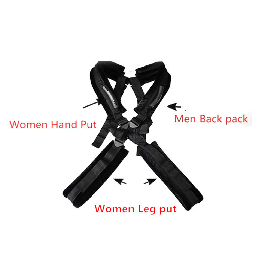 Body Harness Swing Stand Leg Lift Open Spreader Restraint Bondage