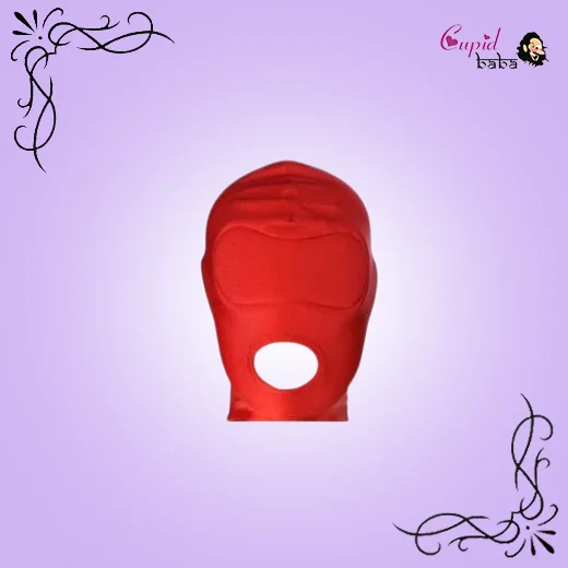 Bondage BDSM Hood Fetish Locking Open Mouth Mask
