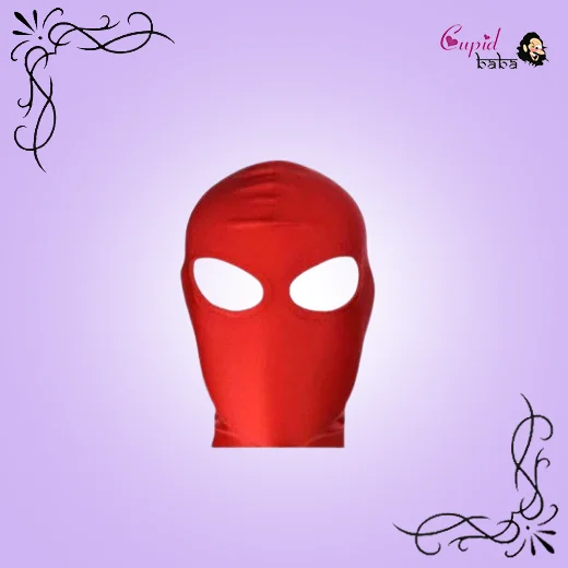 Bondage BDSM Hood Fetish Locking Two Open Eye Mask