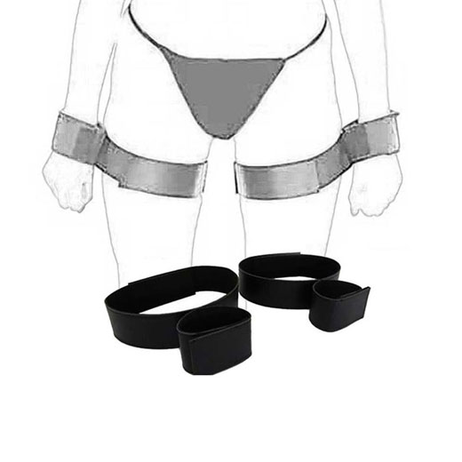 Nylon Bondage Handcuff Wrist & Ankle Cuffs Kit