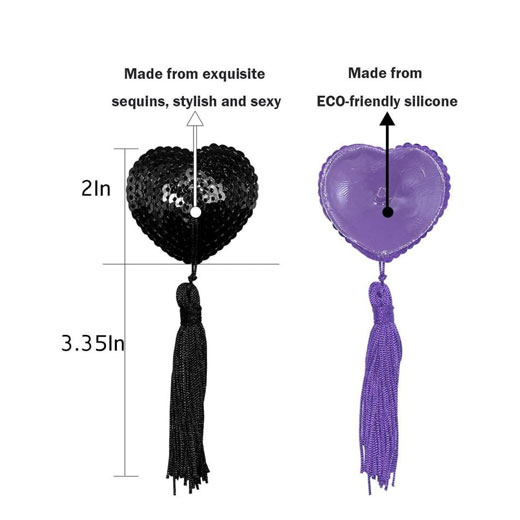 Breast Bra Tassel Nipple Cover Pasties Petal Stickers For Women