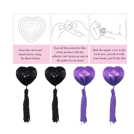 Breast Bra Tassel Nipple Cover Pasties Petal Stickers For Women