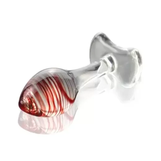 Brown Unisex Glass Anal Butt Plug