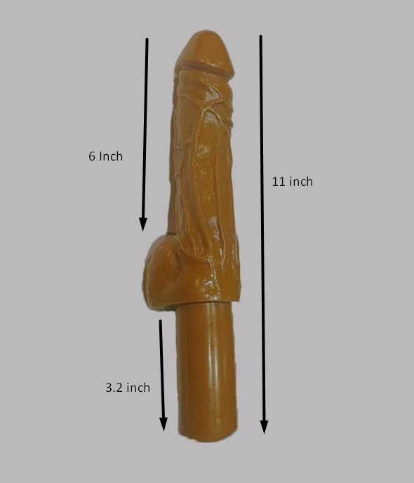 Brown Dildo With Handle