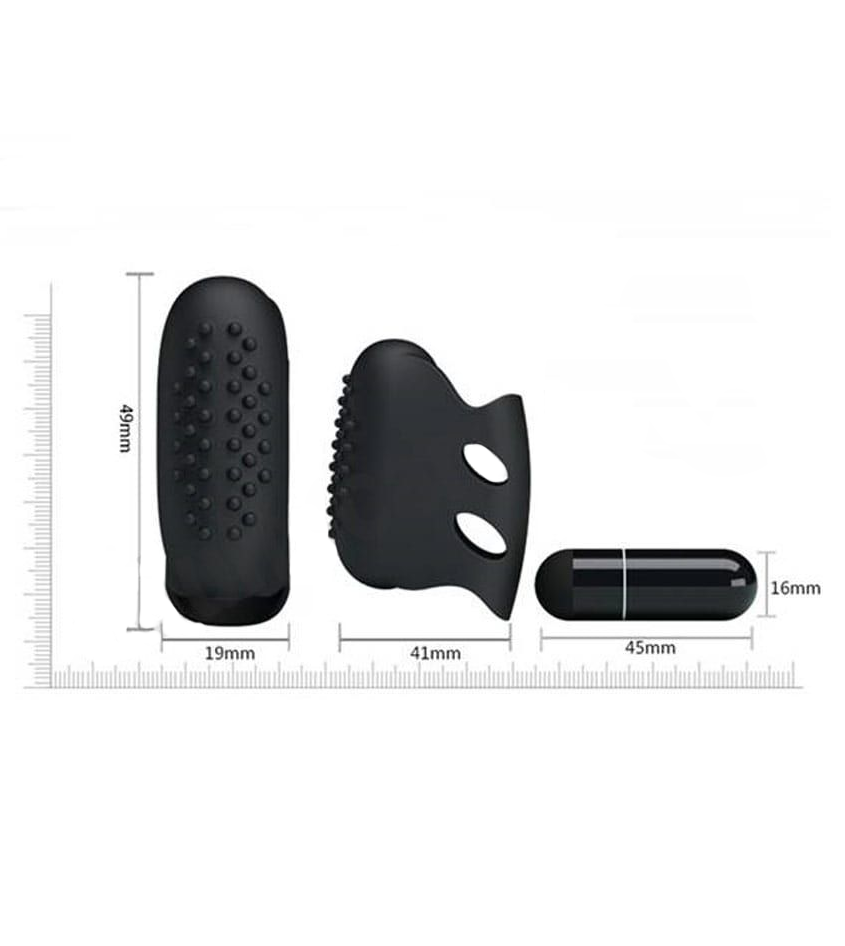 Black Bullet Finger Vibrator
