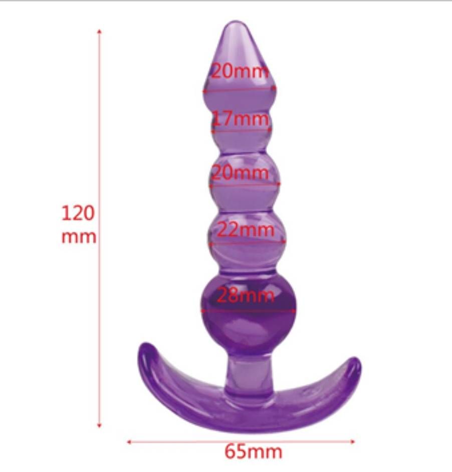 6 Piece Silicone Butt Plug Anal Training Kit