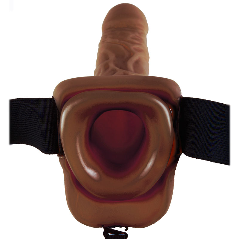 Choco Hollow Strap on Dildo With Vibration & Balls