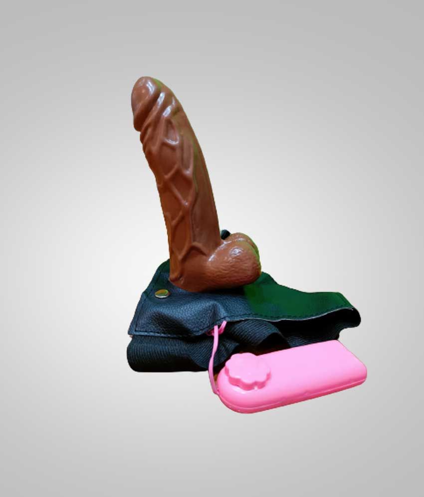 Choco Hollow Strap on Dildo With Vibration & Balls