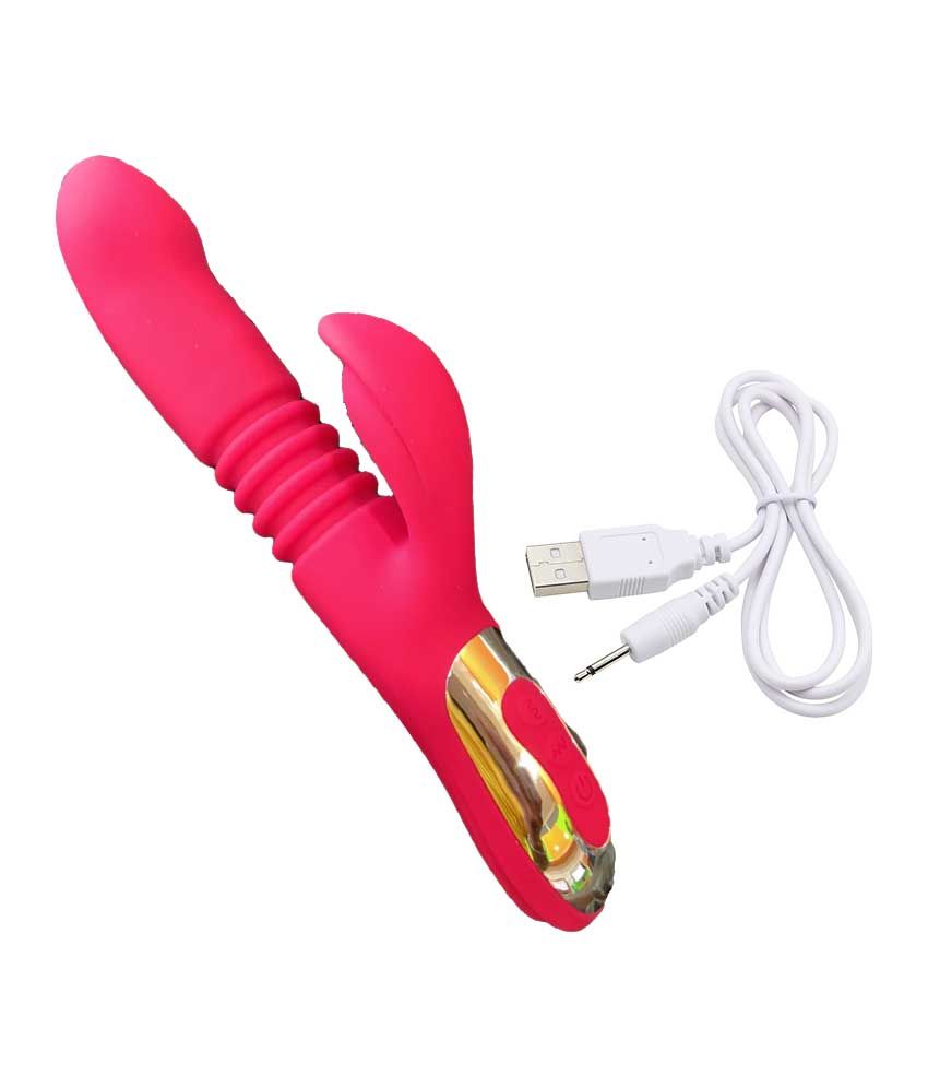 Clit & G-spot Licking Thrusting Chargeable Vibrator