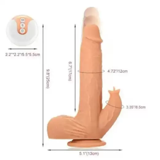 Clitoral Stimulation Suction Cup Multi Speed Vibrator Dildo