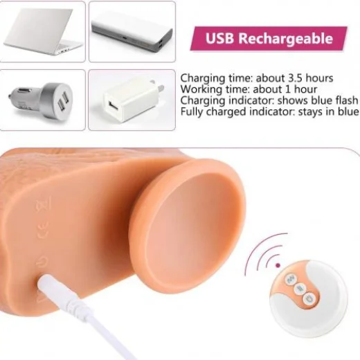 Clitoral Stimulation Suction Cup Multi Speed Vibrator Dildo