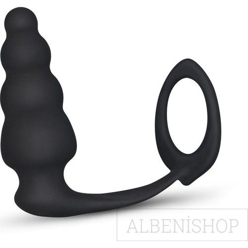 Combo Master Cock Ring and Anal Plug
