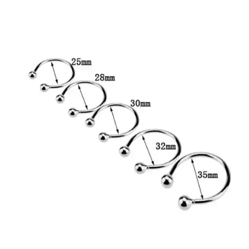 Stainless Steel 5 Size Cock Ring for Men