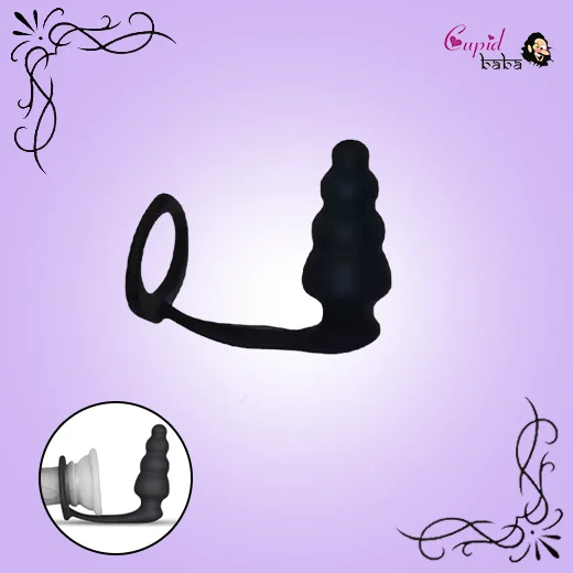 Combo Master Cock Ring and Anal Plug