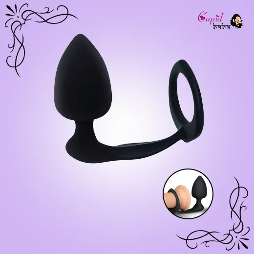 Combo Threat Cockring Anal Plug