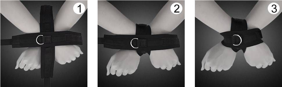 Cross Handcuffs BDSM Adjustable Restraints