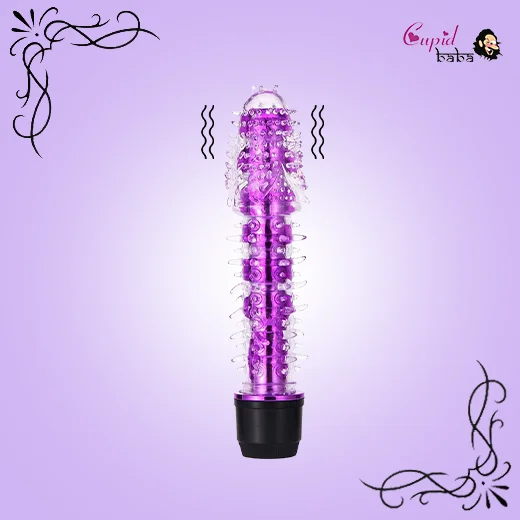 Crystal G-Spot Single Massager With Barbed For Female
