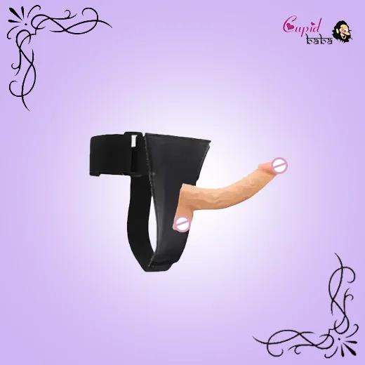 Curved 8.5 Inch Strap on Dildo with Balls