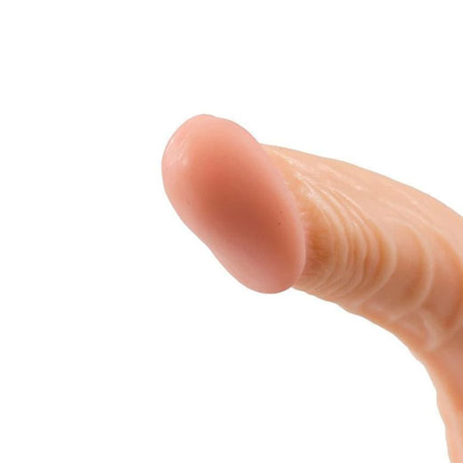 Curved 8.5 Inch Strap on Dildo with Balls