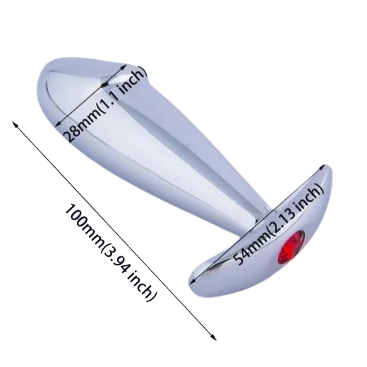 Dildo Shape Metal Butt Plug