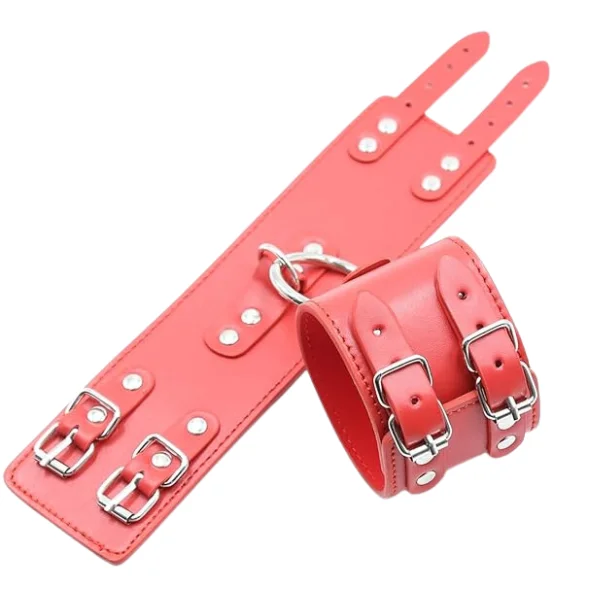 Red Double Buckle Handcuffs