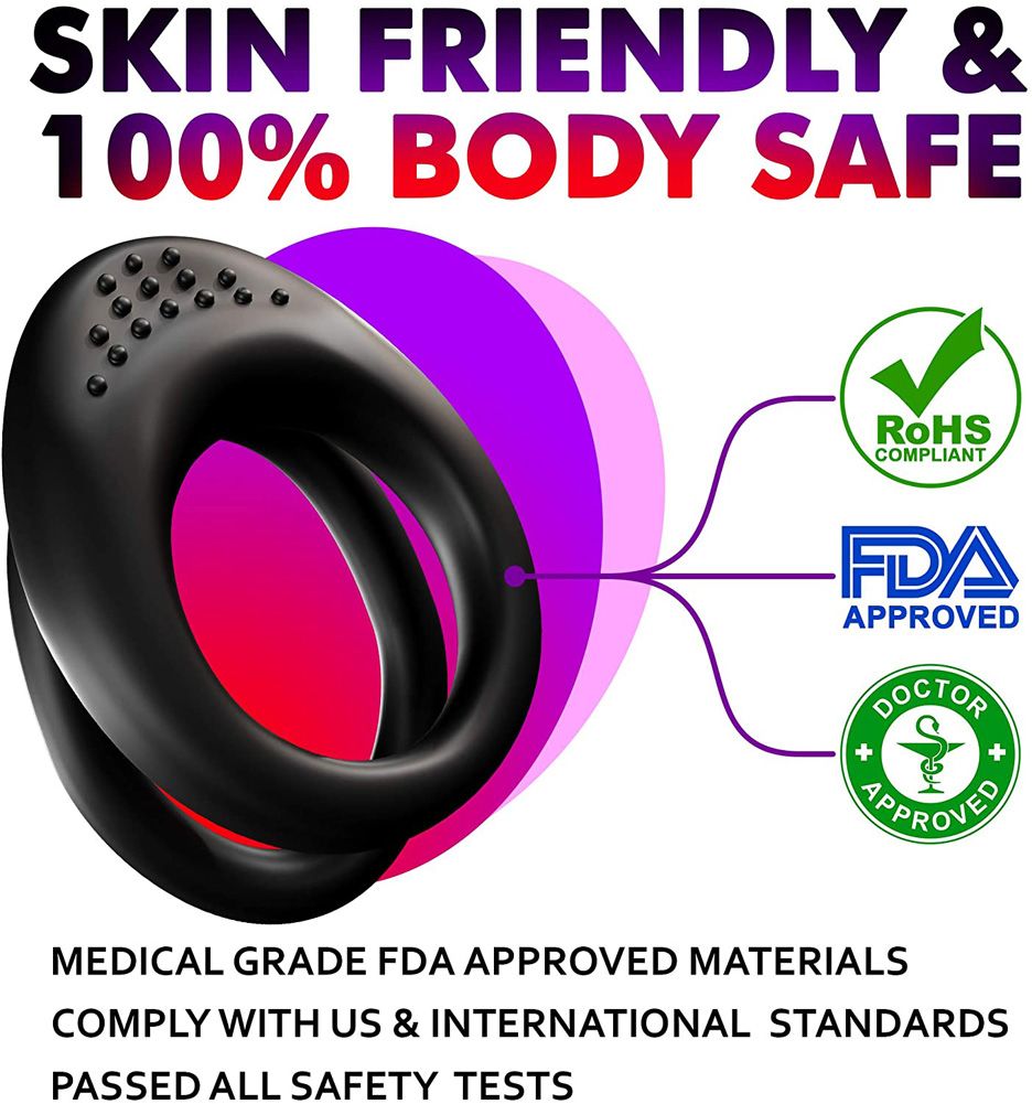 Double Cock Ring Ball Strap Penis Ring Enlarger