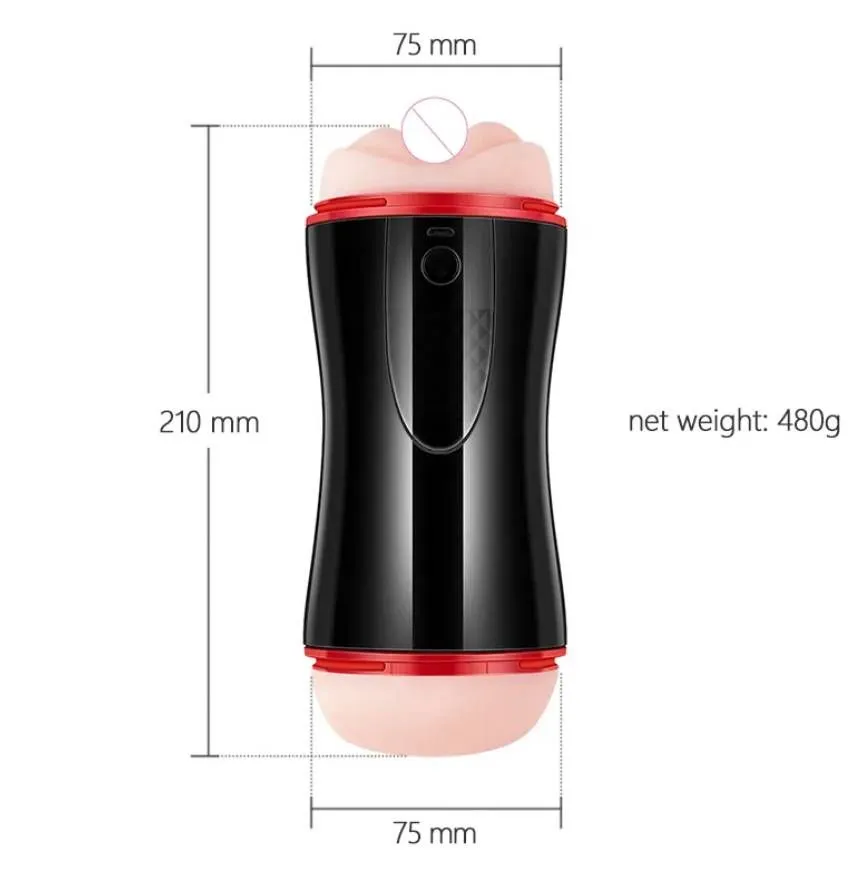 Double Vagina Male Masturbator Real Pussy for Men