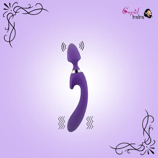 Dual Vibrators G-Spot Woman USB Rechargeable Magic Wand Massager