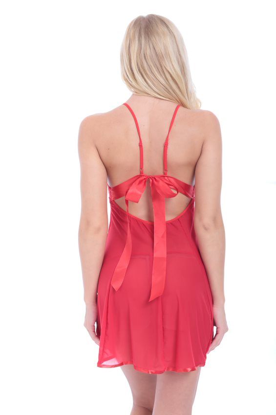 Erotic Red Babydoll Nightwear