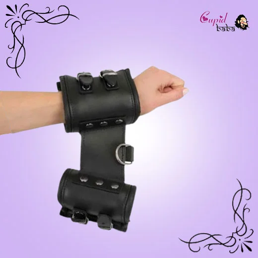 Faux Leather Handcuffs