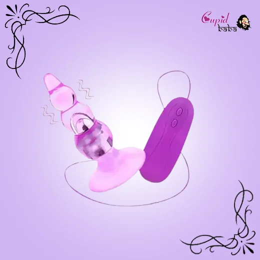 Female Masturbation Vibrating Anal Bead Plug Sex Toys