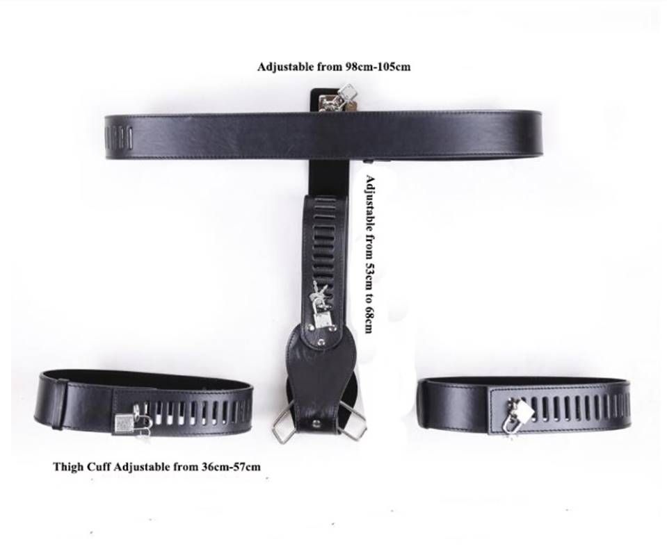 Female Lockable Leather Chastity Belt Device Panties