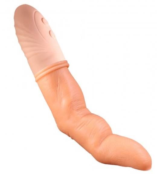 Full Silicone Rechargeable With 5 Vibration Heating Women Finger Shape Vibrator