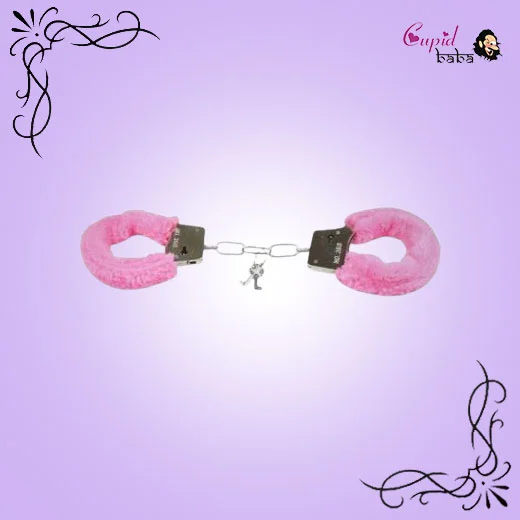 Furry Cuffs Working Metal Handcuffs with Keys