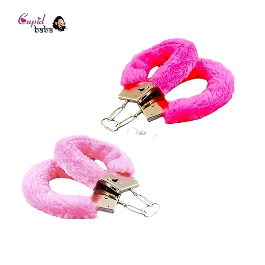 Furry Cuffs Working Metal Handcuffs with Keys
