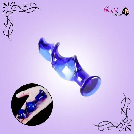 Glass Screw Anal Dildo Butt Plug