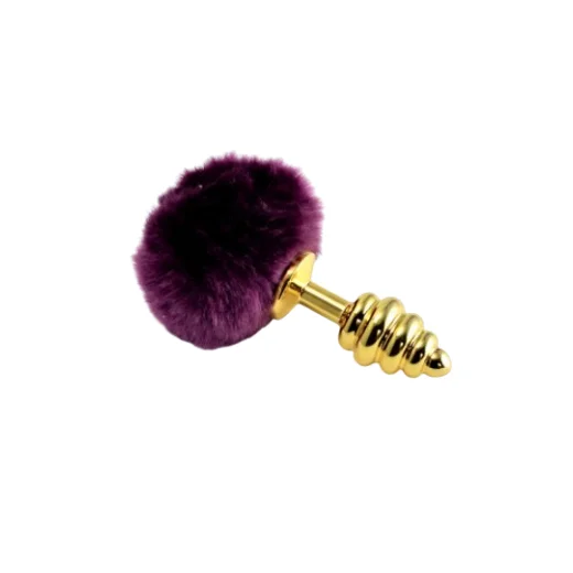 Golden Feather Thread Anal Plug Fox Tail